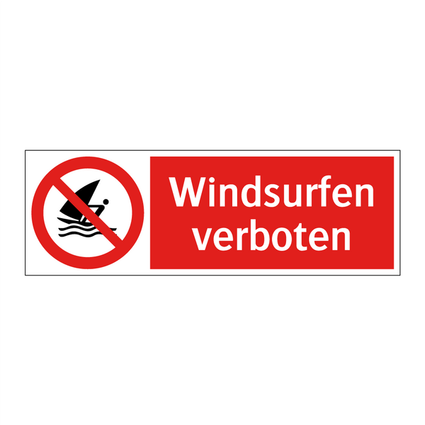 Windsurfen verboten