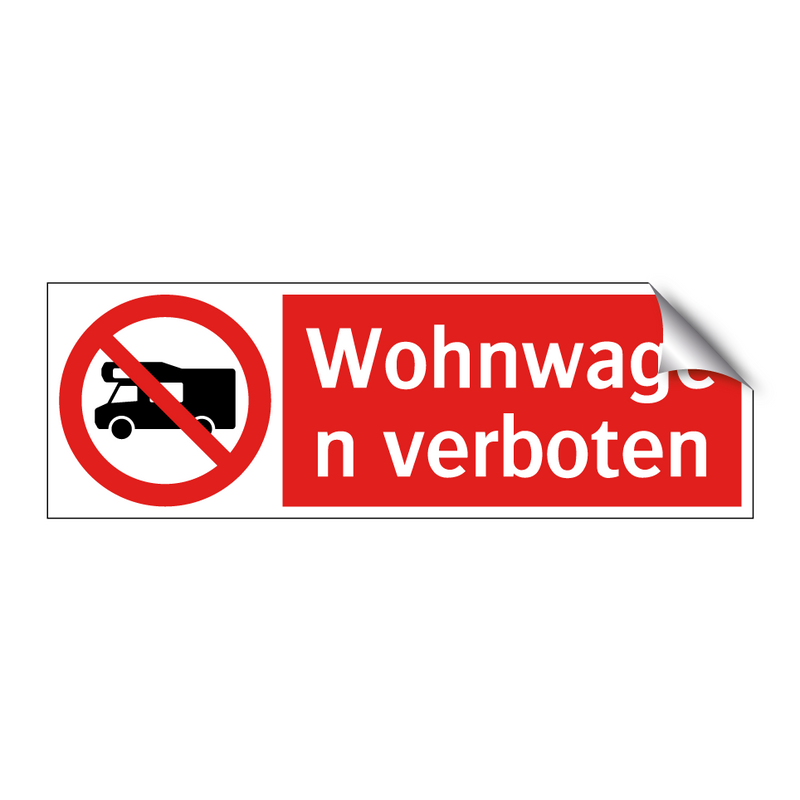 Wohnwagen verboten