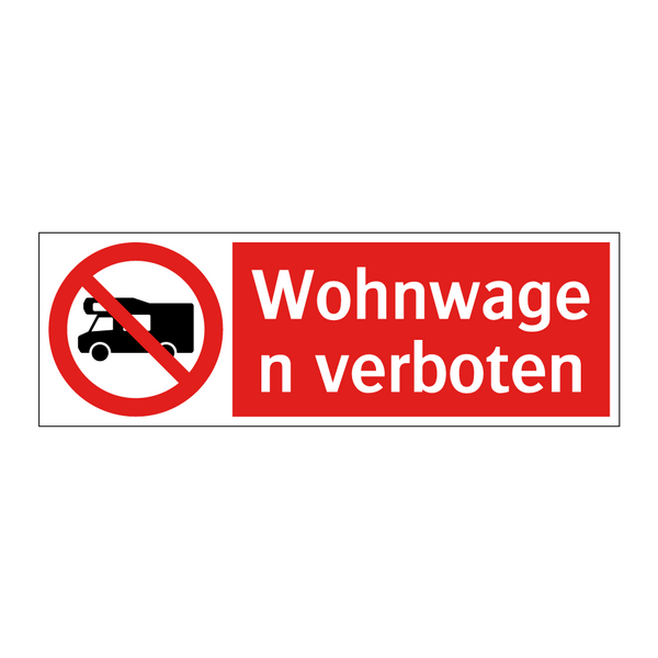 Wohnwagen verboten