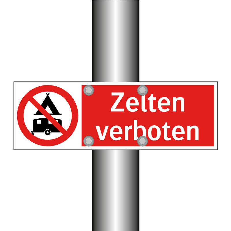 Zelten verboten