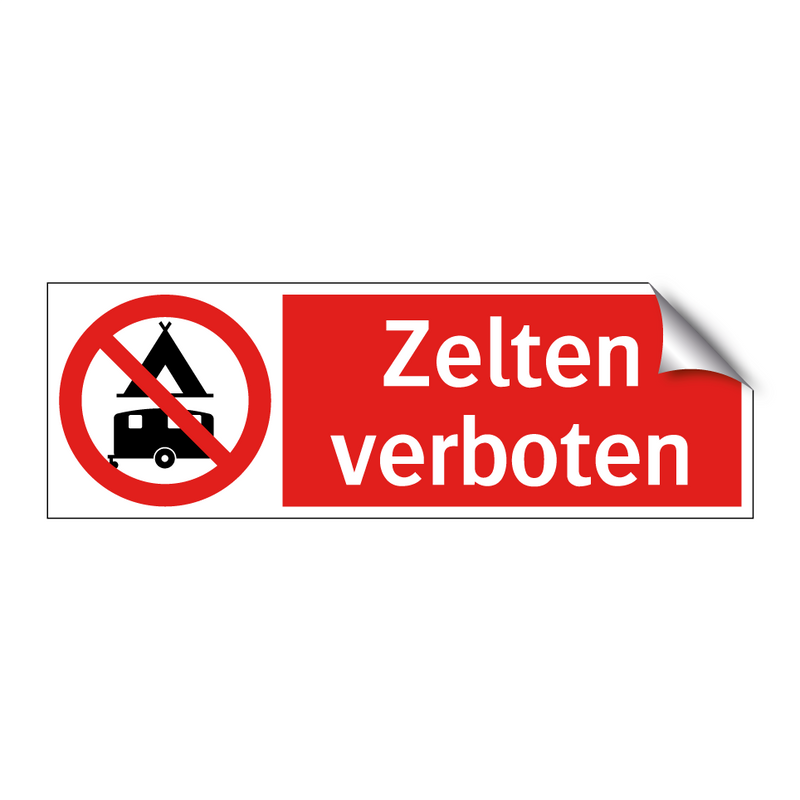 Zelten verboten