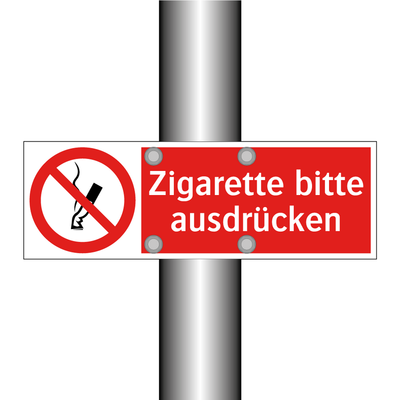 Zigarette bitte ausdrücken