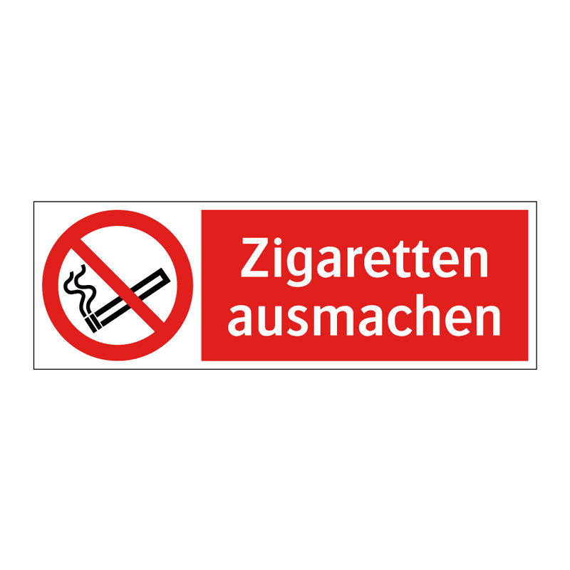 Zigaretten ausmachen