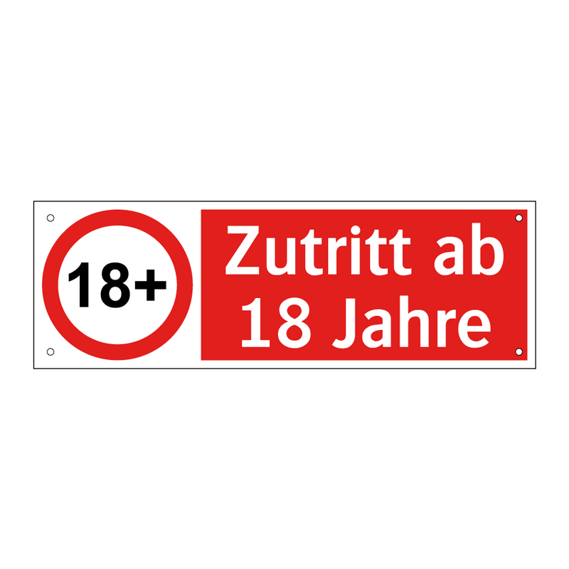 Zutritt ab 18 Jahre