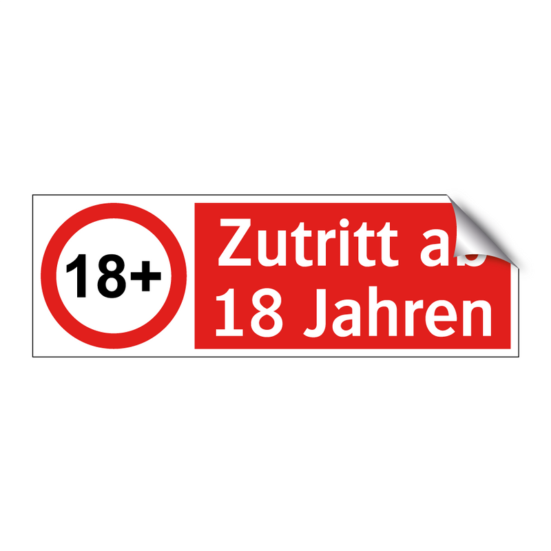 Zutritt ab 18 Jahren