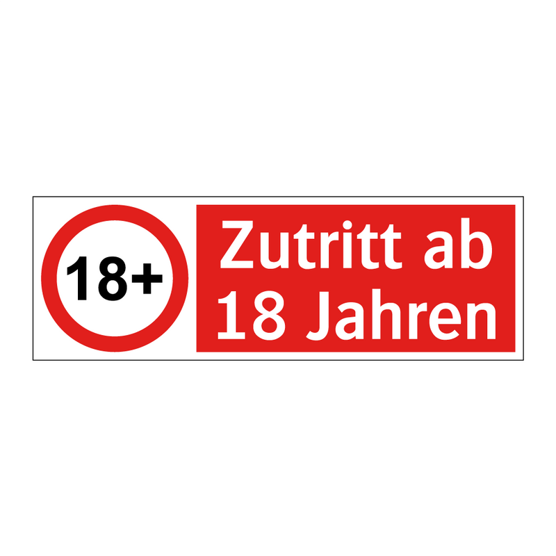 Zutritt ab 18 Jahren