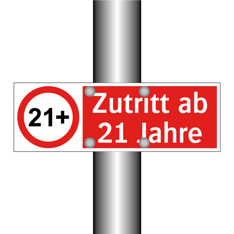 Zutritt ab 21 Jahre