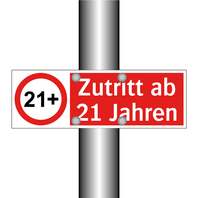 Zutritt ab 21 Jahren