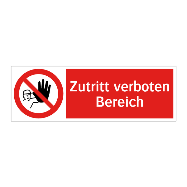 Zutritt verboten Bereich