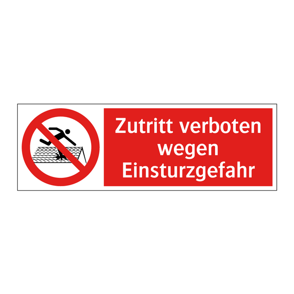 Zutritt verboten wegen Einsturzgefahr