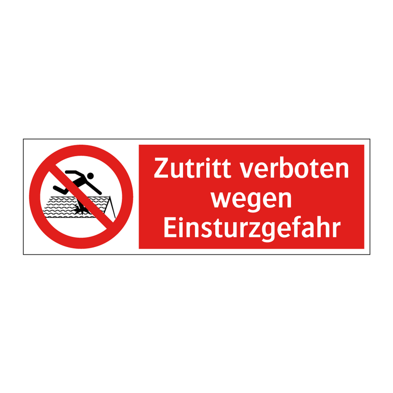 Zutritt verboten wegen Einsturzgefahr