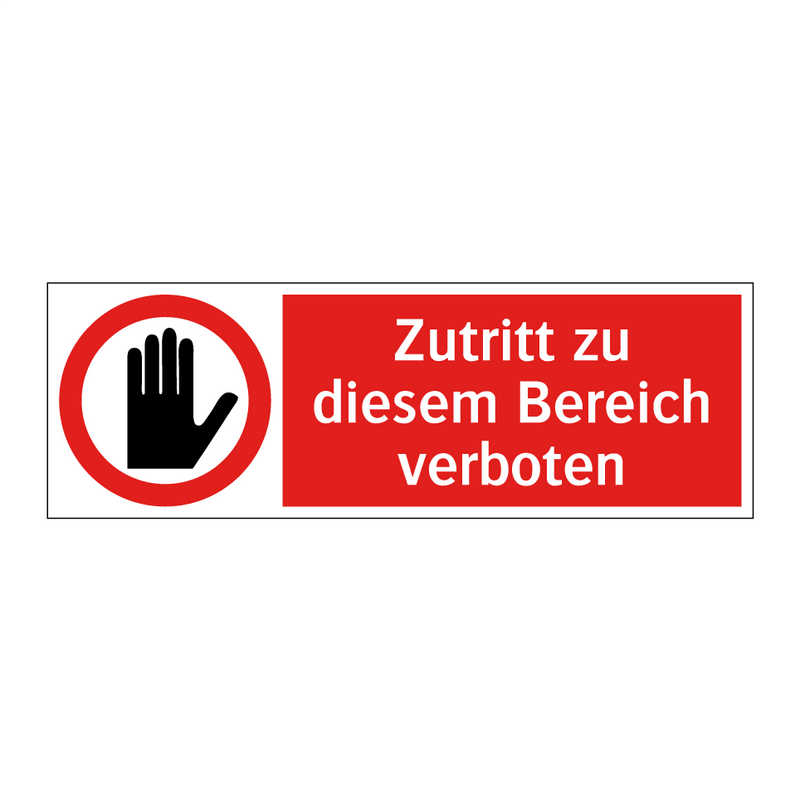 Zutritt zu diesem Bereich verboten