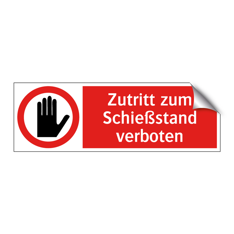 Zutritt zum Schießstand verboten