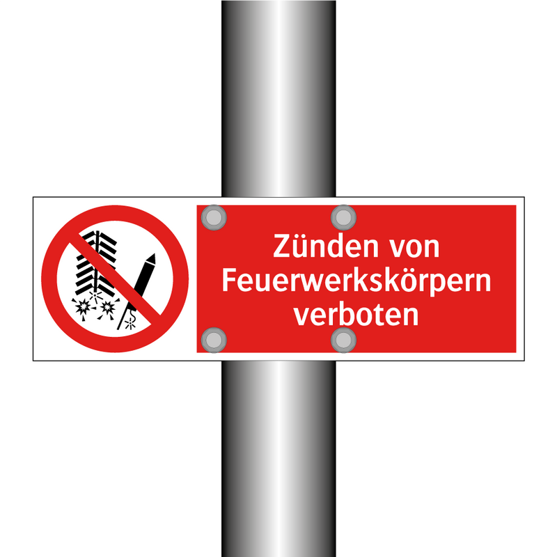 Zünden von Feuerwerkskörpern verboten