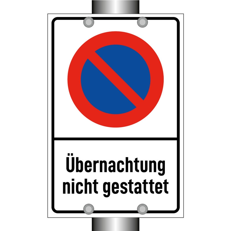 Übernachtung nicht gestattet