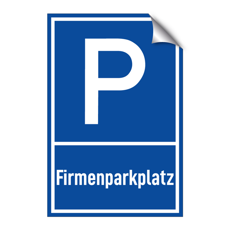 Firmenparkplatz