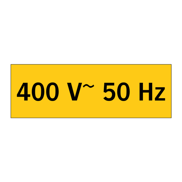 400 V~ 50 Hz