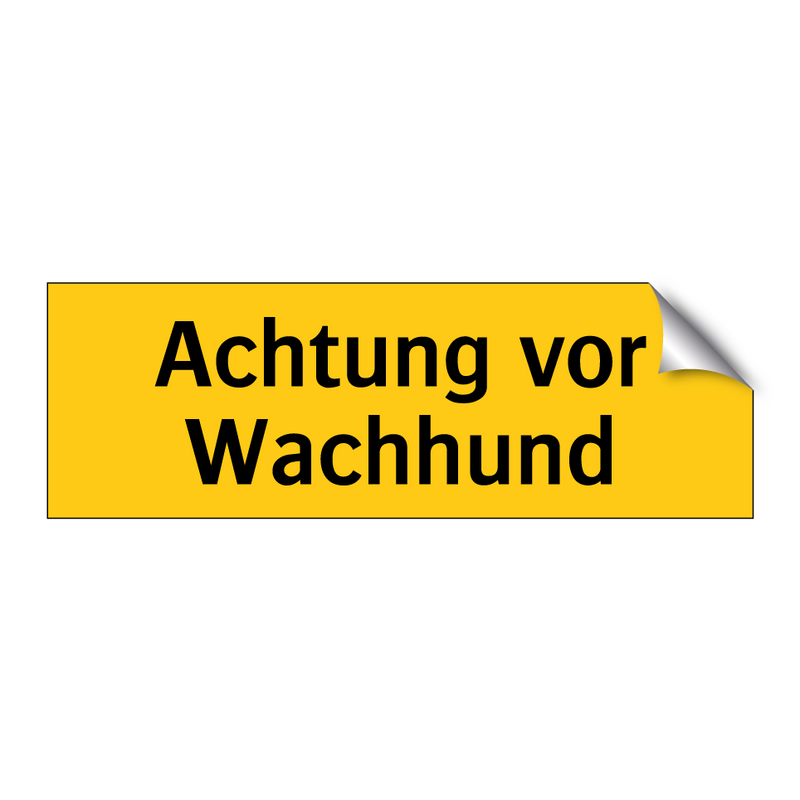 Achtung vor Wachhund