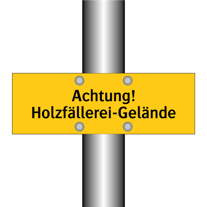 Achtung! Holzfällerei-Gelände