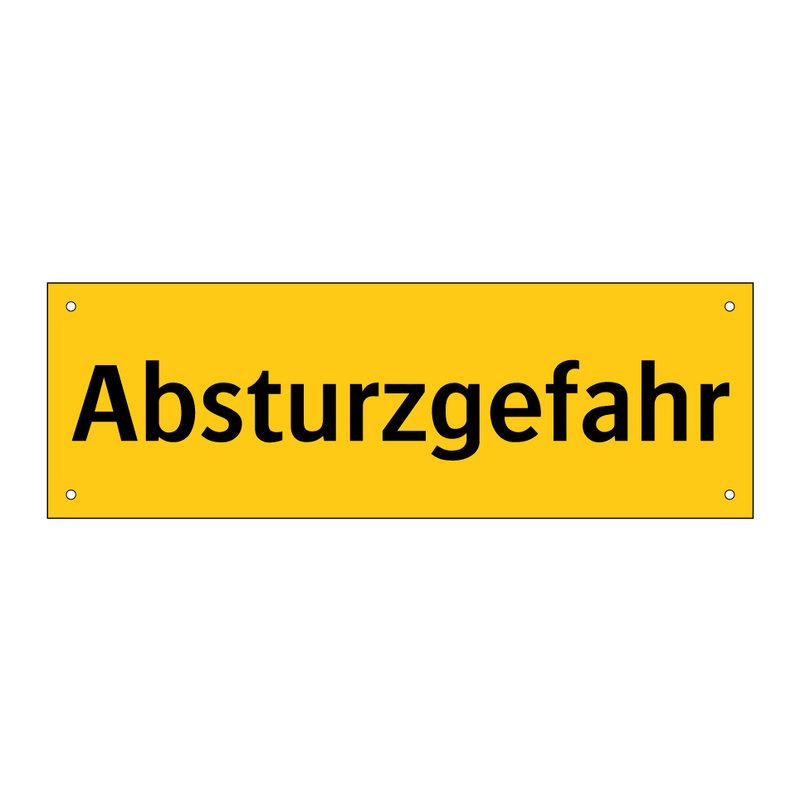 Absturzgefahr