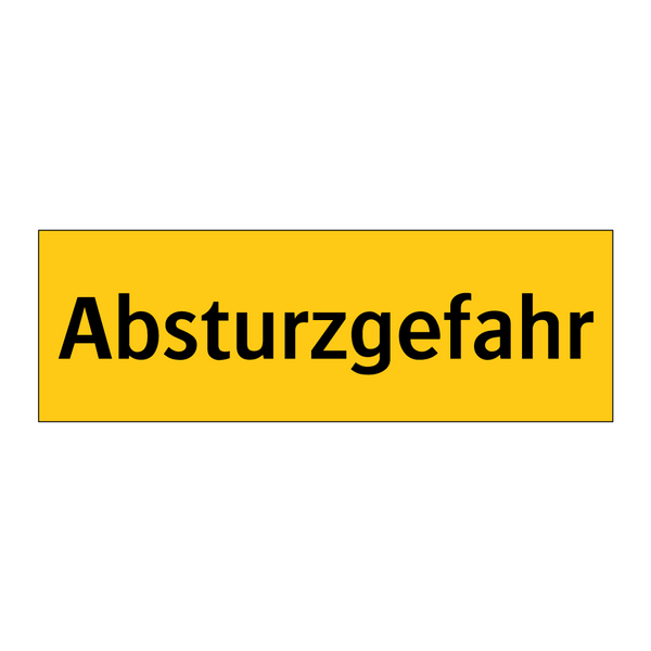 Absturzgefahr