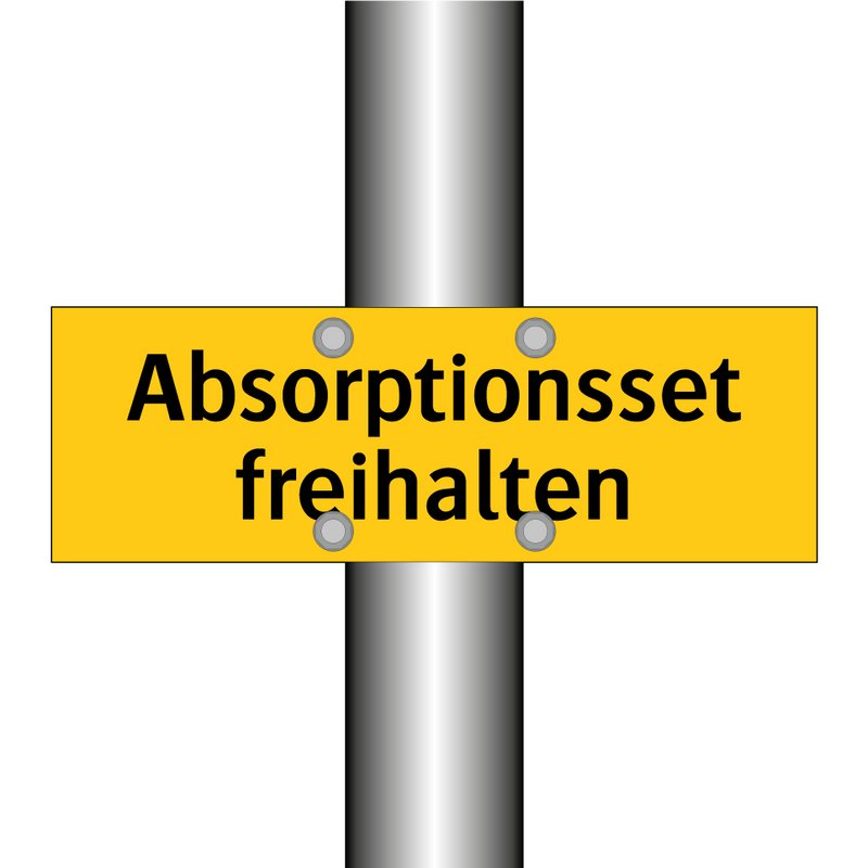 Absorptionsset freihalten