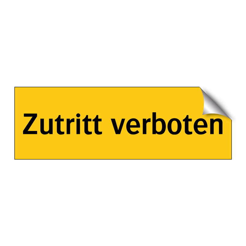 Zutritt verboten