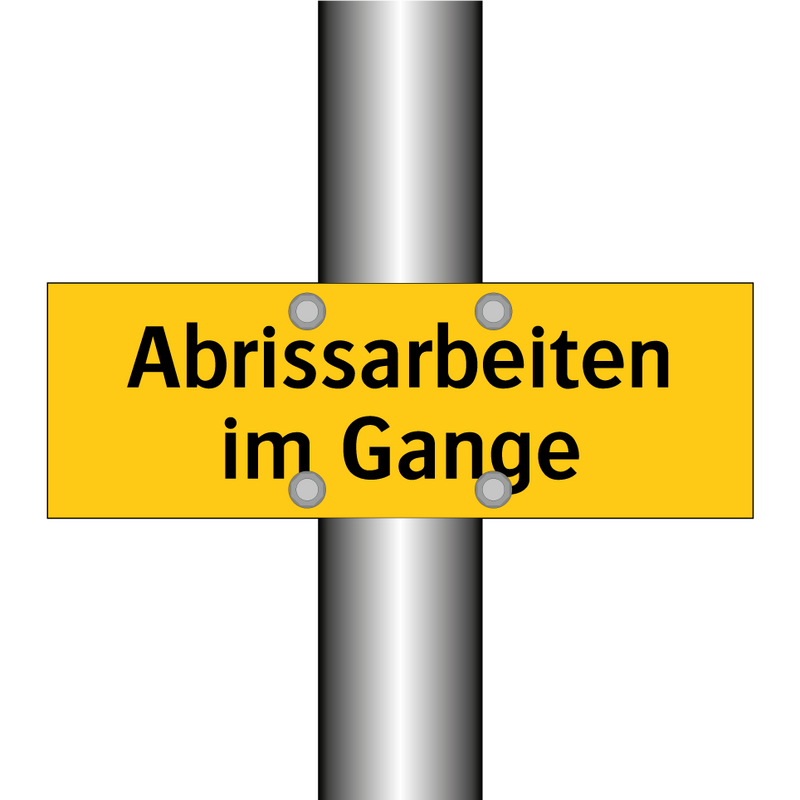 Abrissarbeiten im Gange