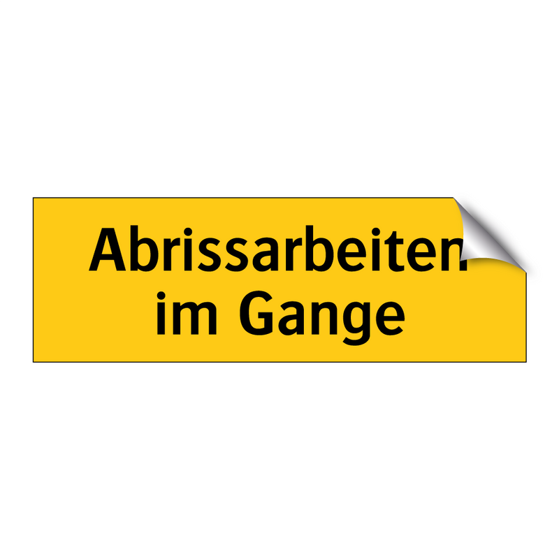 Abrissarbeiten im Gange