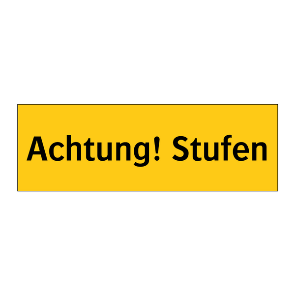 Achtung! Stufen