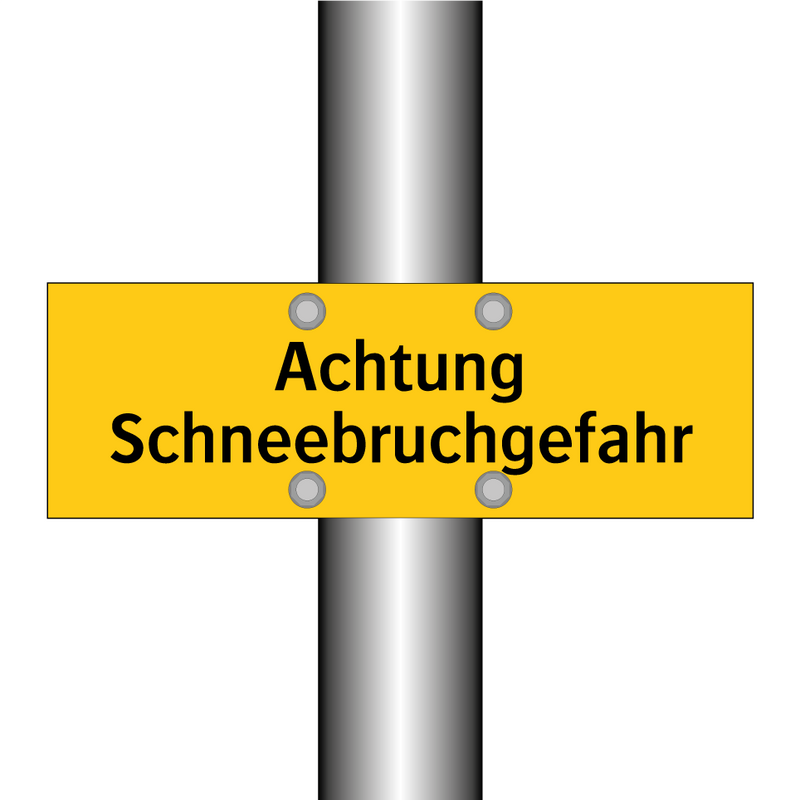 Achtung Schneebruchgefahr