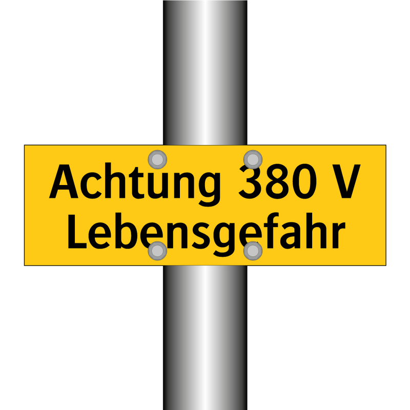 Achtung 380 V Lebensgefahr