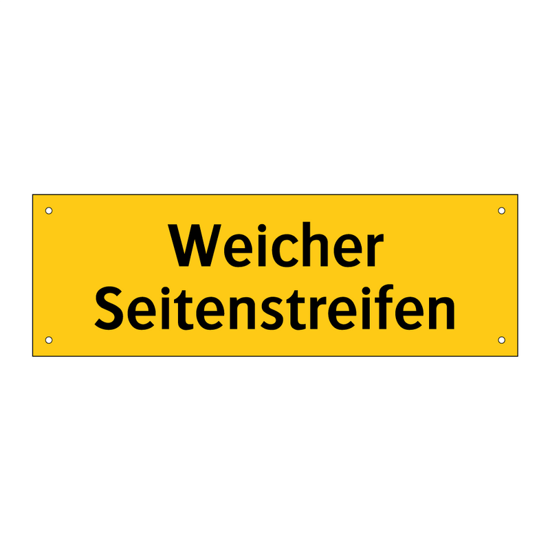 Weicher Seitenstreifen