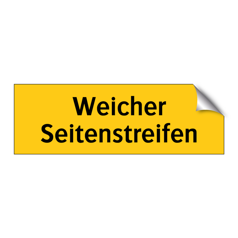 Weicher Seitenstreifen