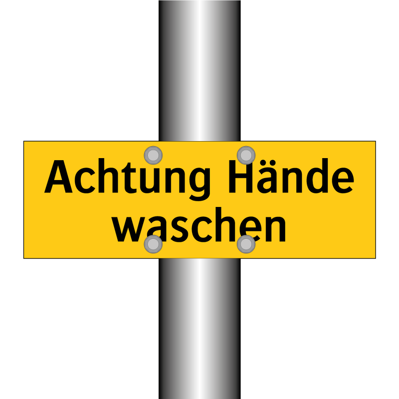 Achtung Hände waschen