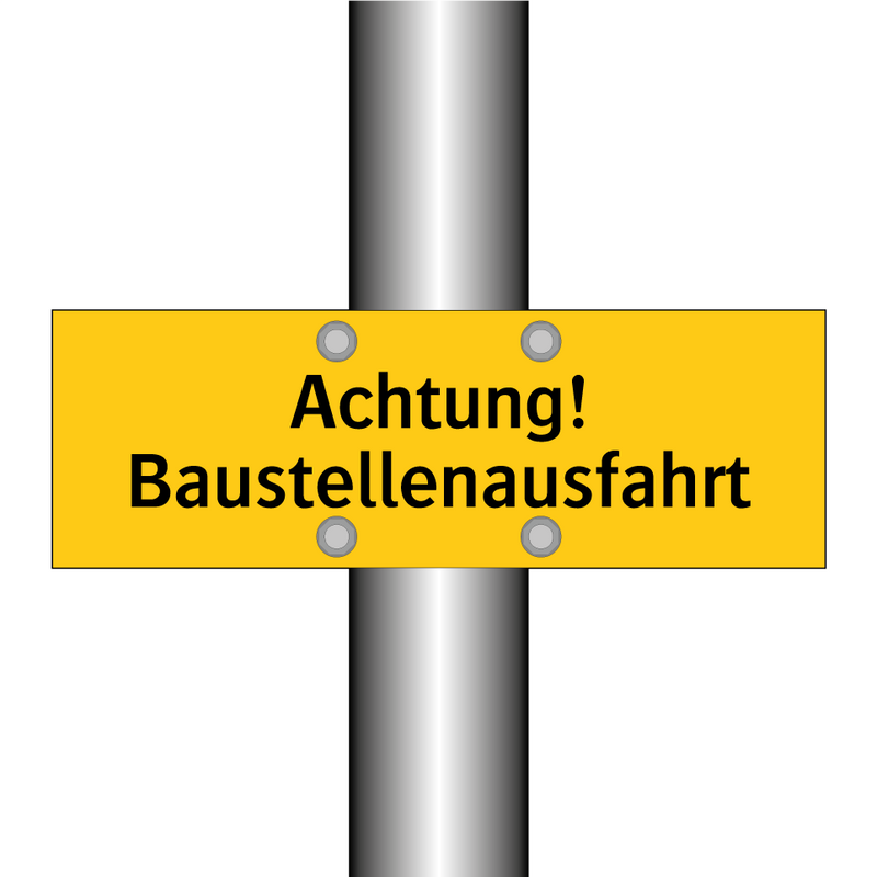 Achtung! Baustellenausfahrt