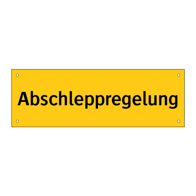 Abschleppregelung