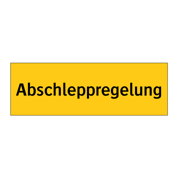 Abschleppregelung