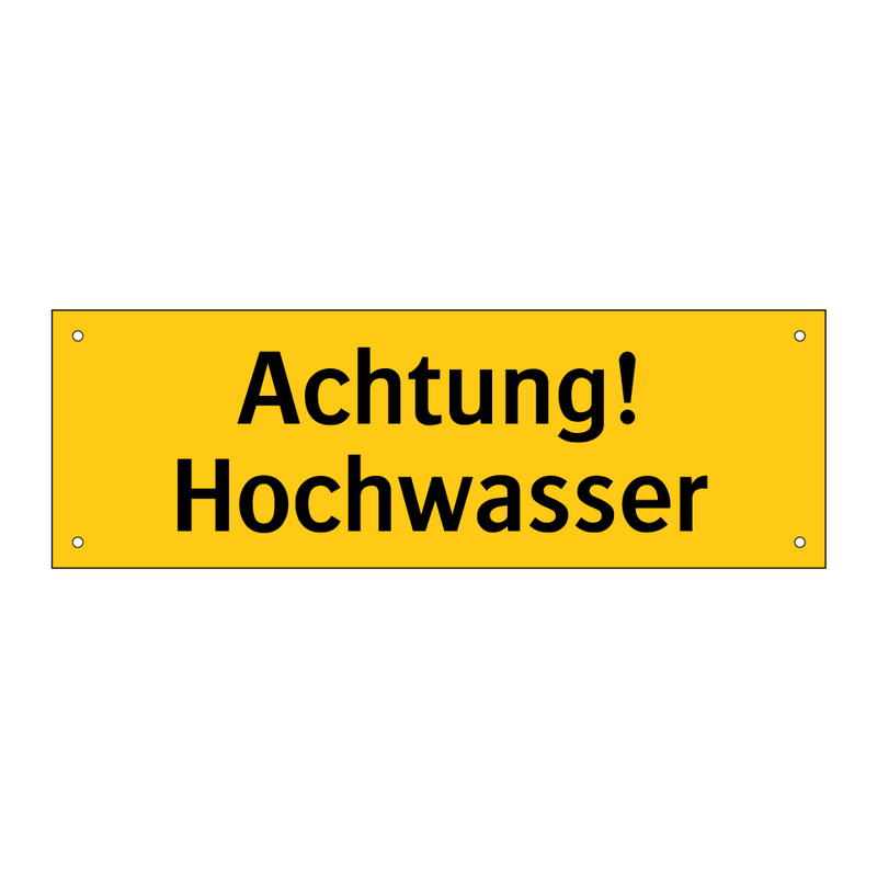 Achtung! Hochwasser