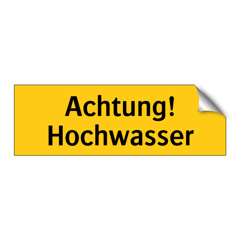 Achtung! Hochwasser