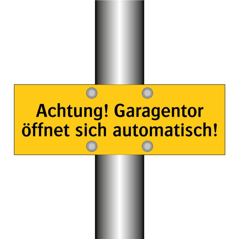 Achtung! Garagentor öffnet sich automatisch!