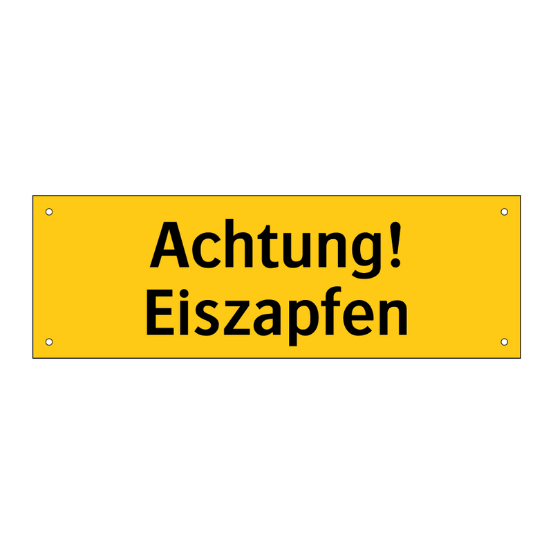 Achtung! Eiszapfen