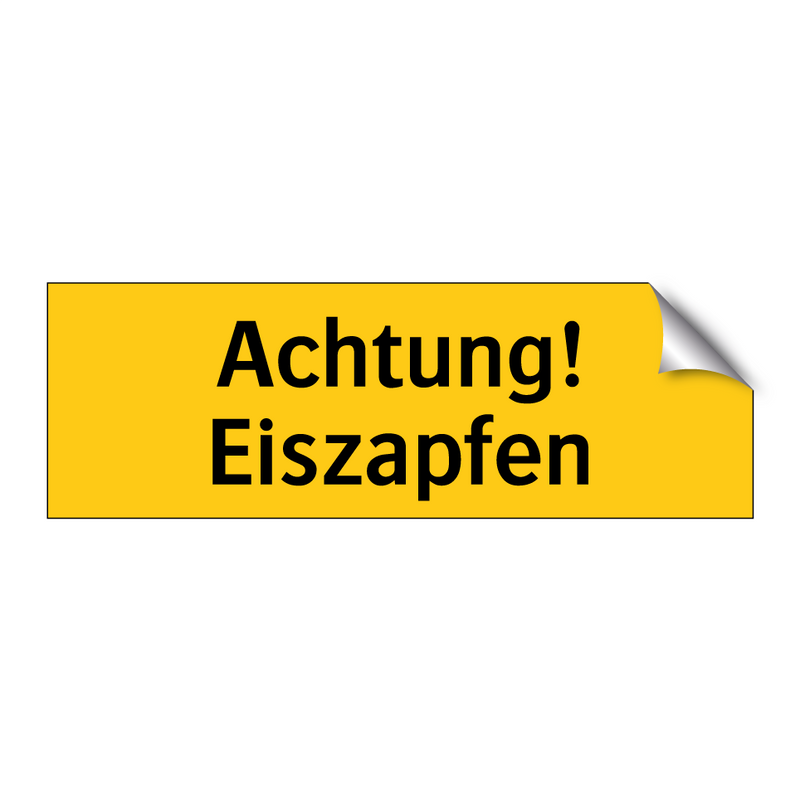 Achtung! Eiszapfen