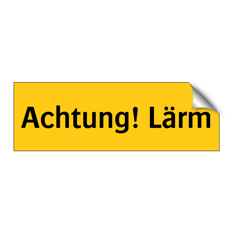 Achtung! Lärm