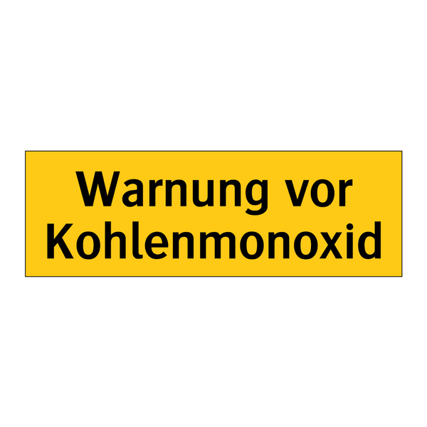 Warnung vor Kohlenmonoxid