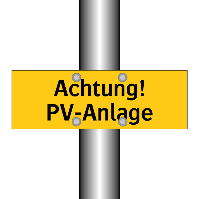 Achtung! PV-Anlage