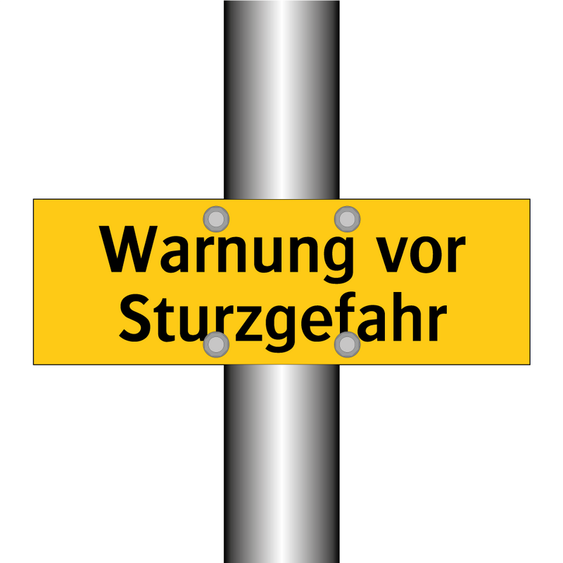 Warnung vor Sturzgefahr