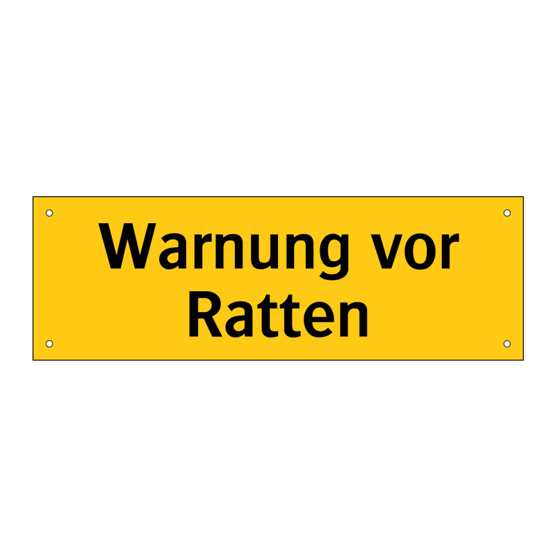 Warnung vor Ratten