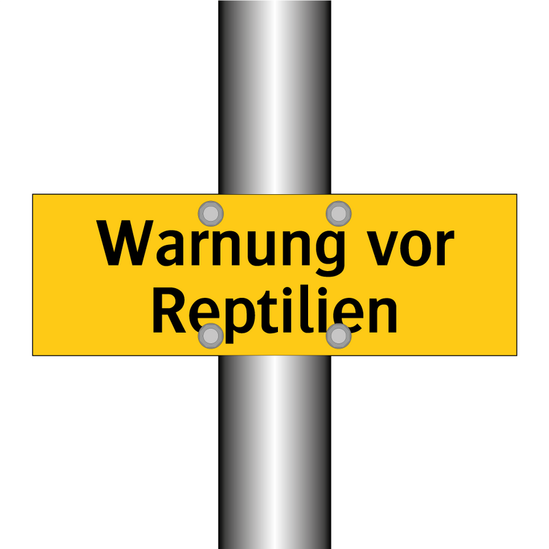 Warnung vor Reptilien