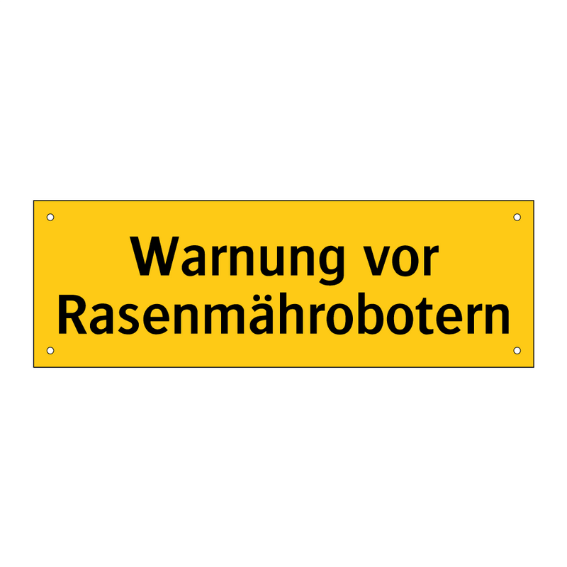 Warnung vor Rasenmährobotern